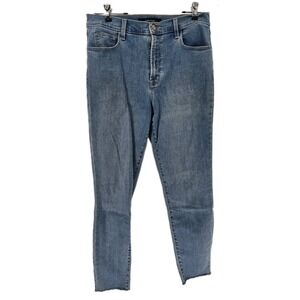 J Brand Skinny Jeans‎ Womens 30 JB002389 Blue Raw Hem Stretch EUC
